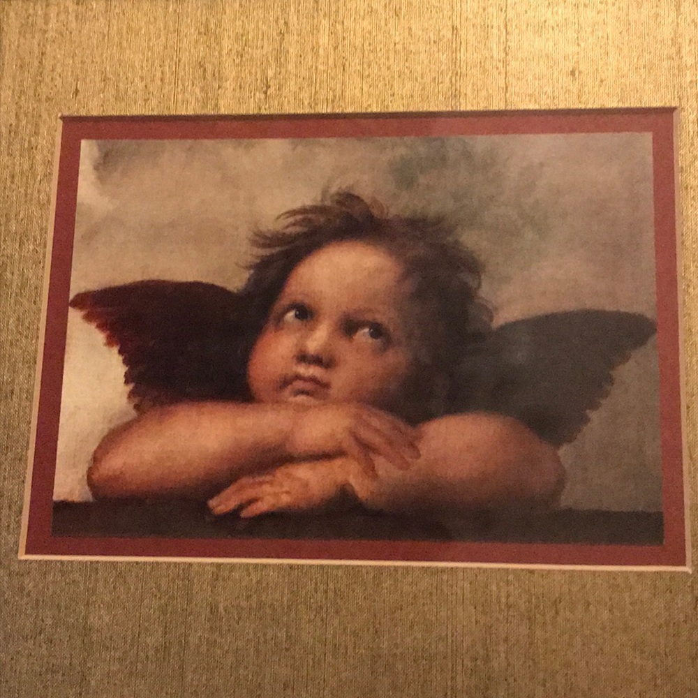 Famous Raphael Angels Gold Mat & Frame Print Pair - Picture 7 of 9